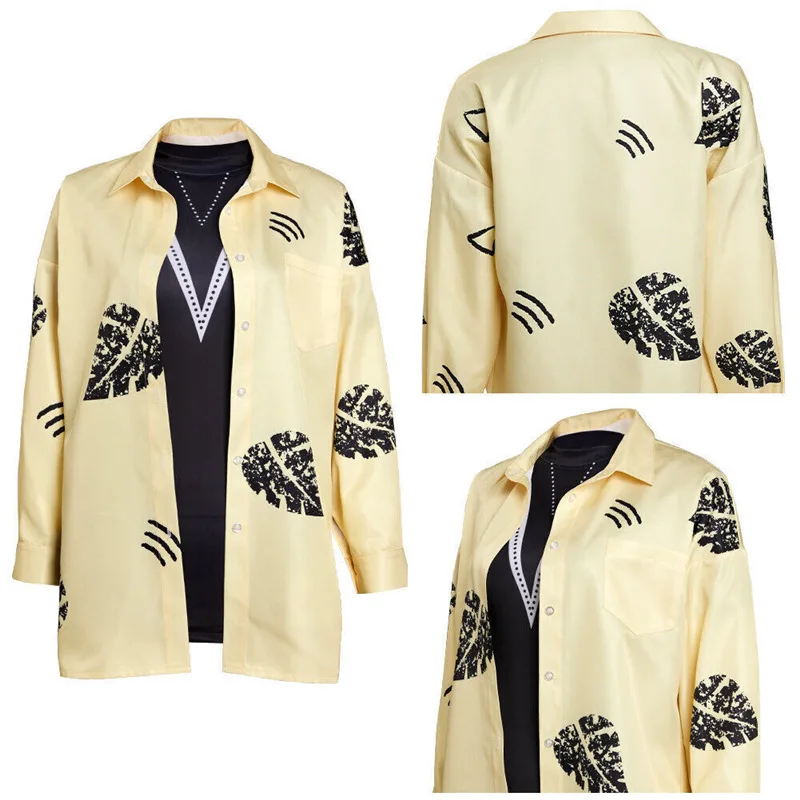 

‌Robin Buckley Cosplay Jacket for Men & Women, Hawaiian Print Tight Shirt, Adult Kids Halloween Party Outfit, Daily Wear Anime