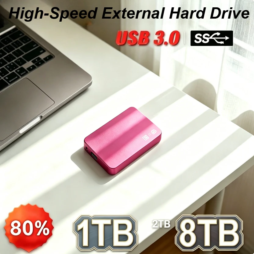 

[Brand+] Original XIAGAI Pink USB 3.0 SSD Enclosure Portable Mobile Hard Drive Case External Storage HDD Box for Laptop PC