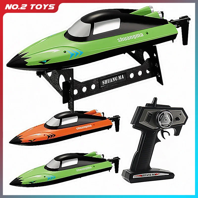 High Speed 2.4G Remote Control Boat Single Paddle Wireless Ship 25KM/H RC Racing Speedboat Water Toy for Children Christmas Gift