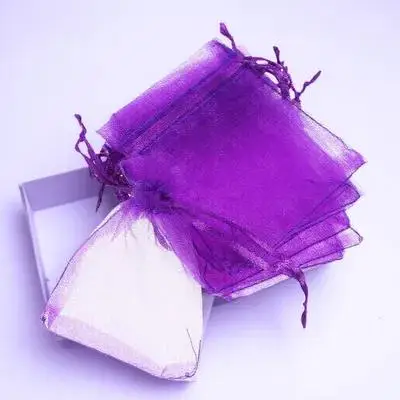 

100pcs Lavender Sachet Bags Empty Diy Scent Storage Bags Breathable Fabric Gift Packaging Wedding Party Coin Jewelry Beads
