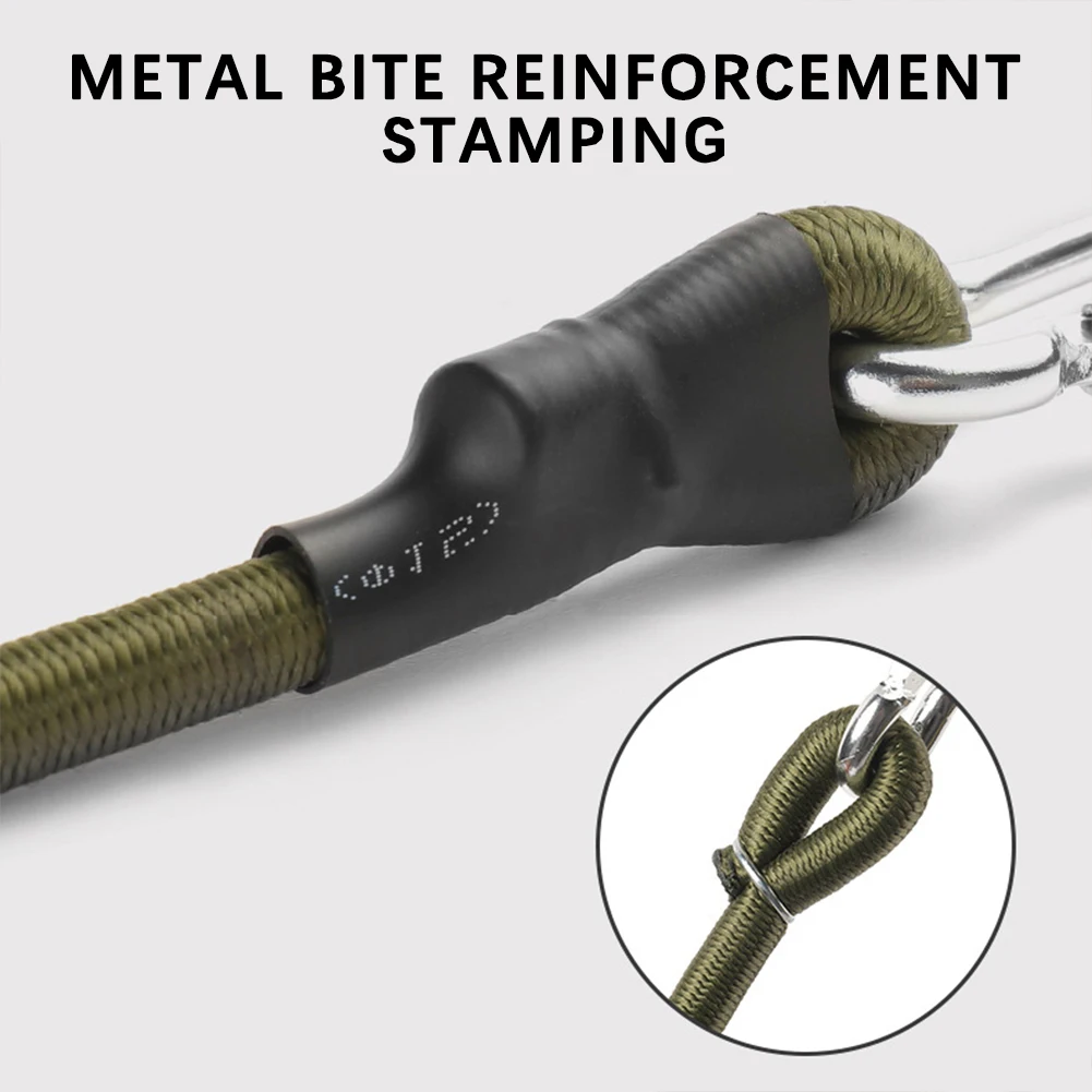 حزام مرن مع خطافات حبل ربط متين لرف البضائع وحبال تعبئة الأمتعة والتخييم والتخييم في الهواء الطلق والمشي لمسافات طويلة وأجزاء الملحقات #3