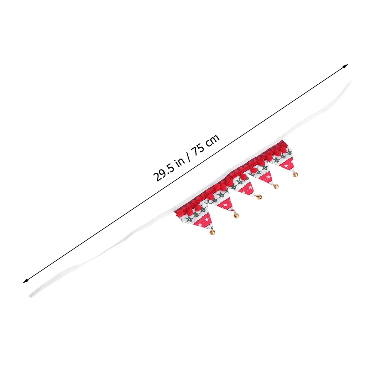 

Jingle Bell Christmas Pet Triangle Scarf Fawn Bells Soft Cat Puppy Neckwear Holiday Birthday Party