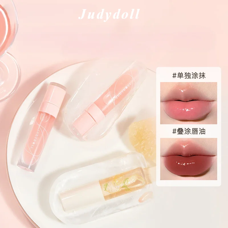 Judydoll Moisturizing Lip Glaze Transparent Lip Glass Moisturizing Autumn and Winter Lip Oil Care lipgloss