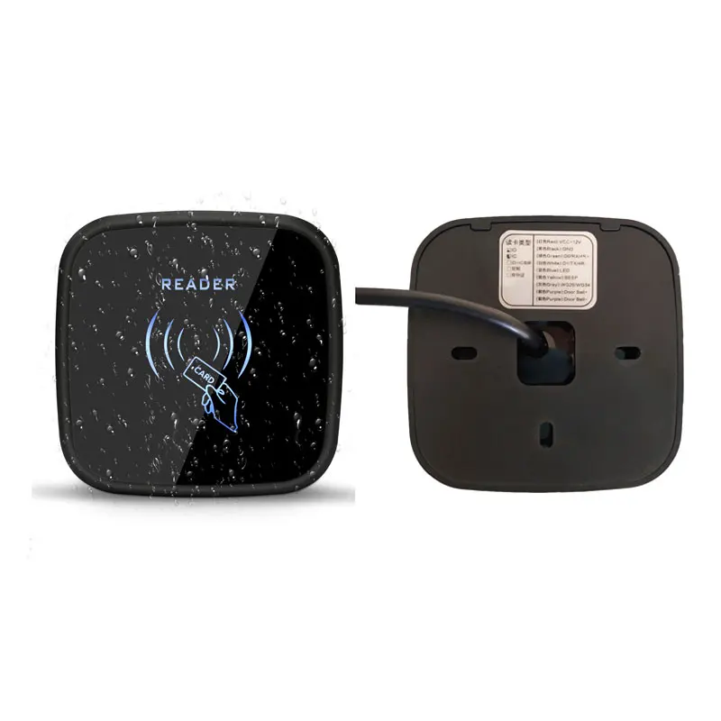 

RFID Dual Frequency Card Reader Support ID And IC Card 125k & 13.56M Waterproof IP66 Wiegand 26/34 Output Access Control Sn:D81