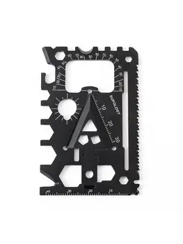 戶外便攜式18合1卡刀野生動物生存裝備救生卡多功能工具 10 最佳銷售 生存多功能工具 - №9