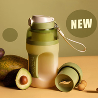 1000ML Portable Juicer Cup Powerful Fresh Juice Maker 2 In 1 Sports Water Bottle Orange Juicer Milkshake Mixer Electric Blender