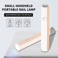 3W Mini Portable Nail Art UV Lamp Rechargeable Handheld UV LED Lamp for Nail Gel Drying Cordless Nail Dryer Lamp for Home Tools