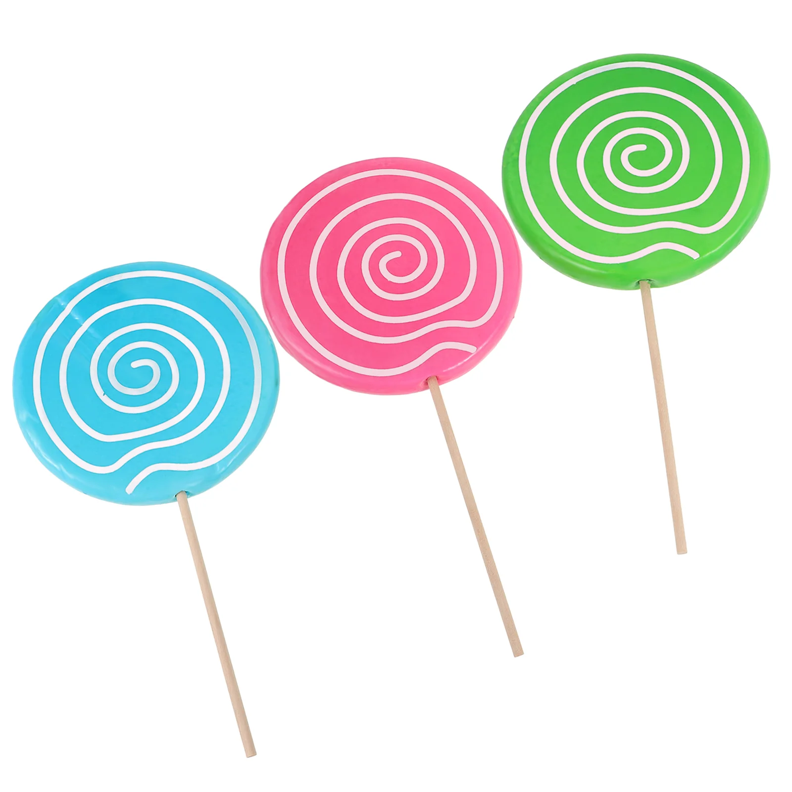 

3 Pcs Lollipop Chocolate Molds Photo Studio Props Party Candy Decoration Medium Foam Child