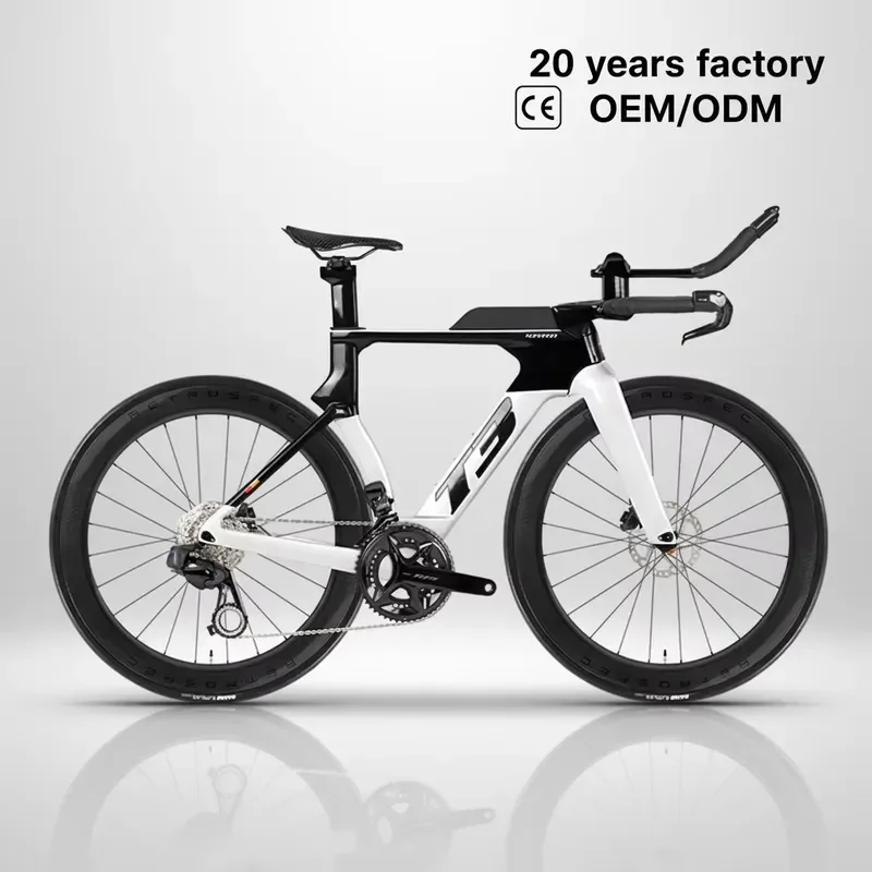 for 1700C Carbon Fiber Triathlon Bike Wireless 24 Speed Gearbox TT Road Bicycle Frame Professional Factory Direct Sale MOQ 1