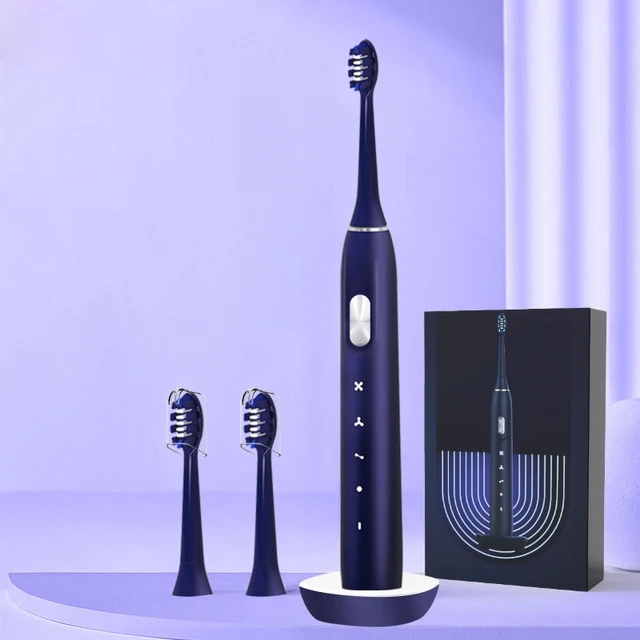 ワイヤレス急速充電-2分スマートタイマー-ソニック電動歯ブラシ-1回の充電で120日間使用可能-大人用電動歯ブラシ