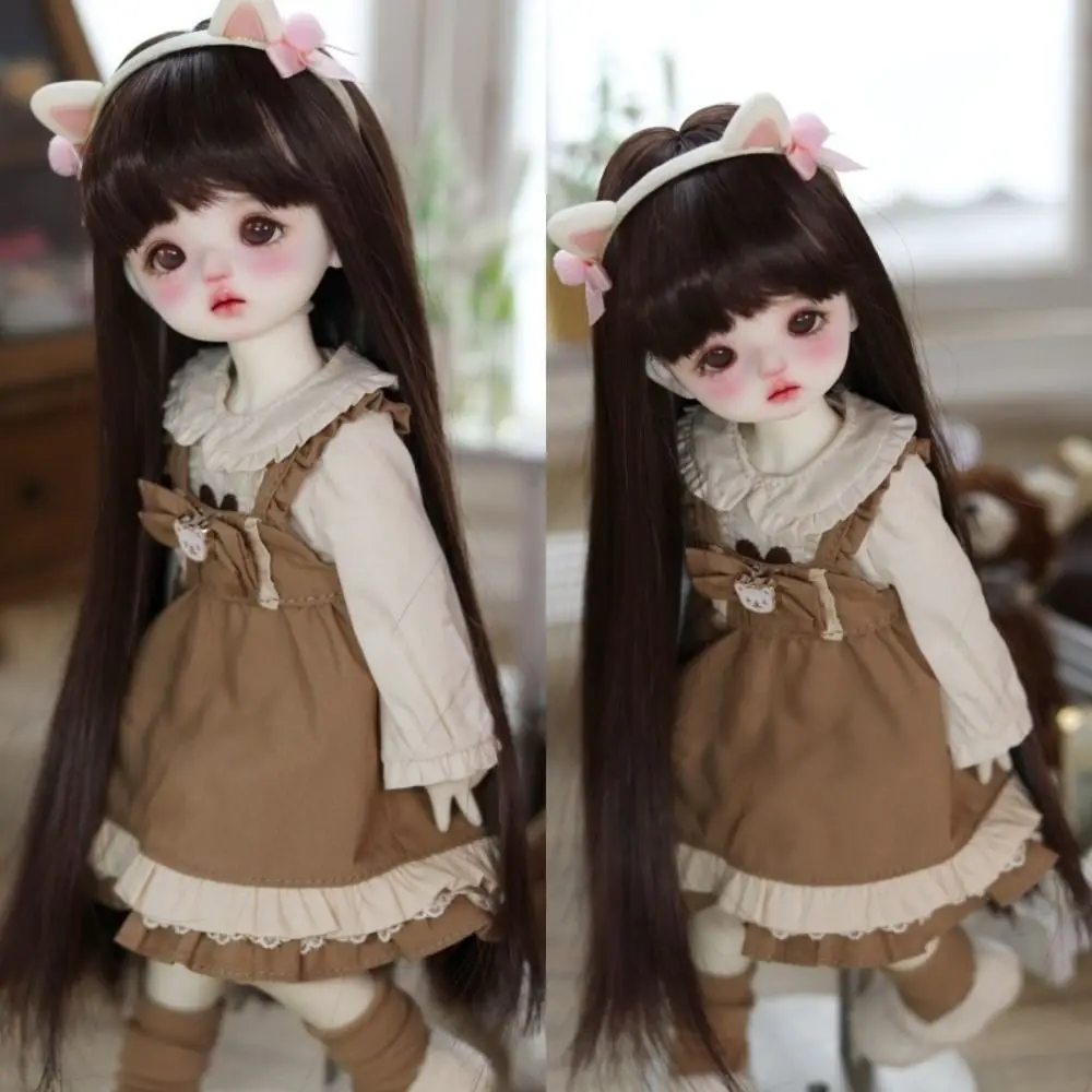 

Multicolor Bjd Doll Wig High Temperature Fiber Curly Hair BJD SD Doll Hair Handmade DIY Bjd Wig Accessories Kids Girls Toys