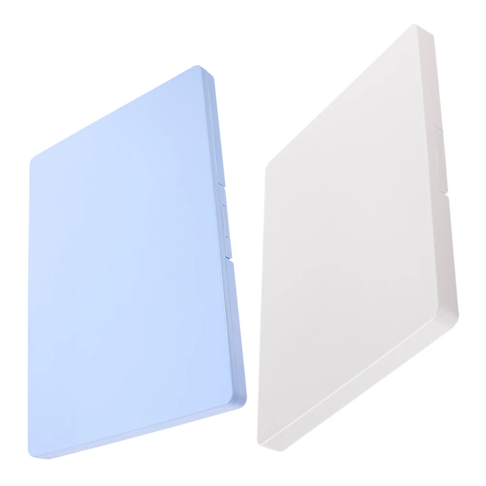 2 個のプラスチック製の収納ボックス写真カード証明書はがきグリーティングカードジュエリーオフィス学用品オーガナイザーケース