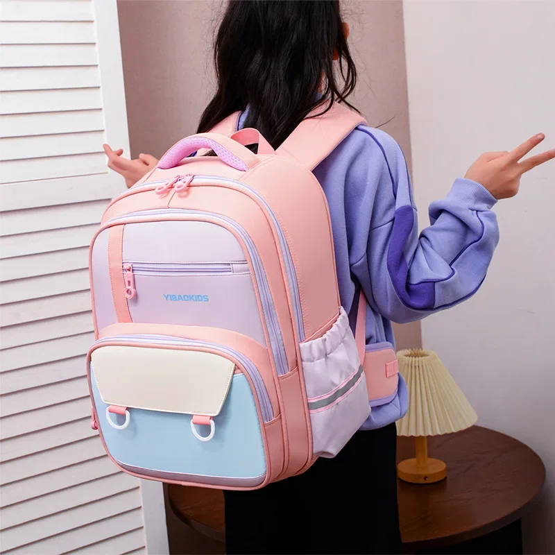 Kids Bookpack Elementary School Students\' Backpack Preschool Mochila Orthopedic Schoolbags for Teenager Boys and Girls