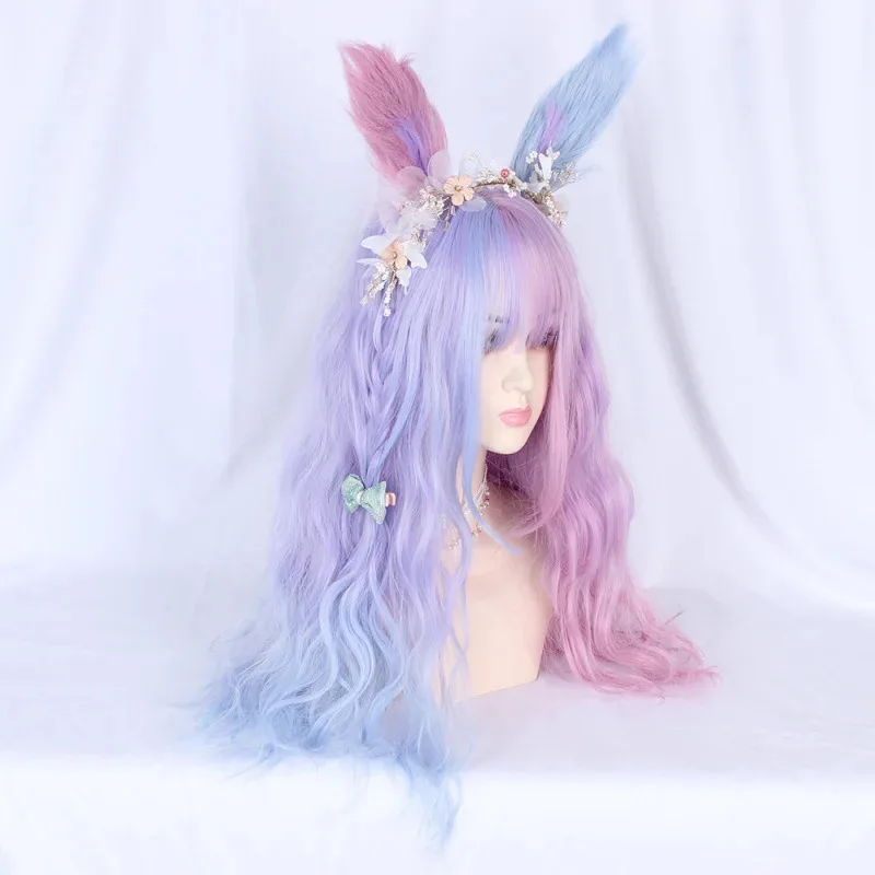 

2025 12 Cosplay Wig Female Long Straight Hair Internet Celebrity Elegant White Matte High-Temperature Fiber Realistic Full Scalp