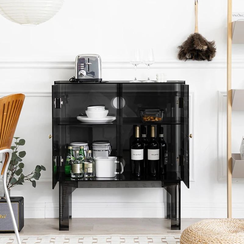 

Cabinet Acrylic Storage Cabinet Nordic Creative Wine Cabinet Mid-Ancient Simple Living Room Side Cabinet TV Side Cabinet