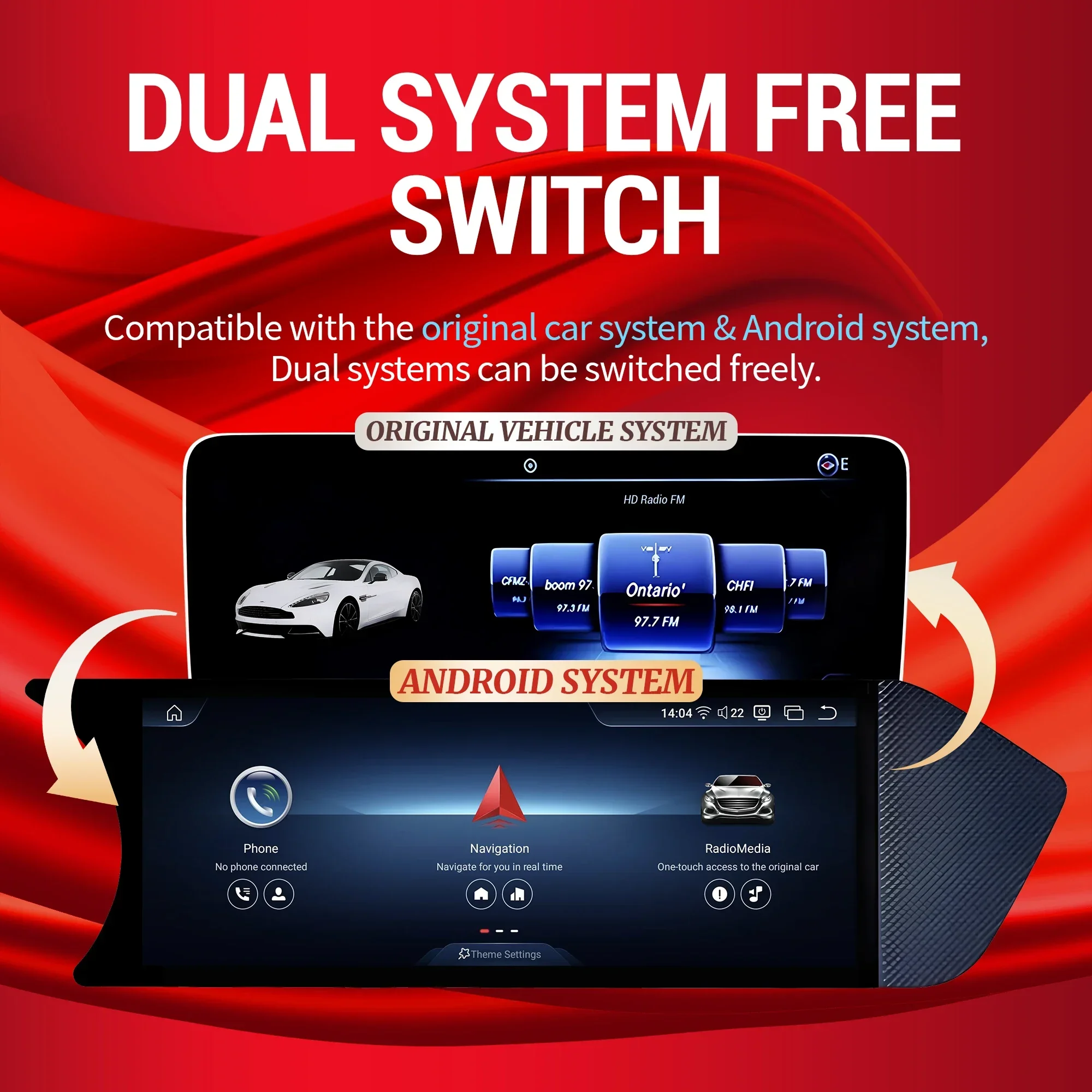 8.8 بوصة أندرويد 13 لمرسيدس بنز C الفئة W204 S204 2011-2015 راديو السيارة BT Carplay كوالكوم سنابدراجون 680 رئيس وحدة الشاشة