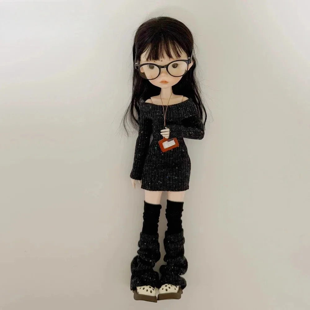 【30 Tage Lieferzeit】Schulterfreies Oberteil mit langen Ärmeln, Kleid, Puppenkleidung für weibliche Spielfiguren, OB22 Blyth Körpermodell-Zubehör – Detail 16