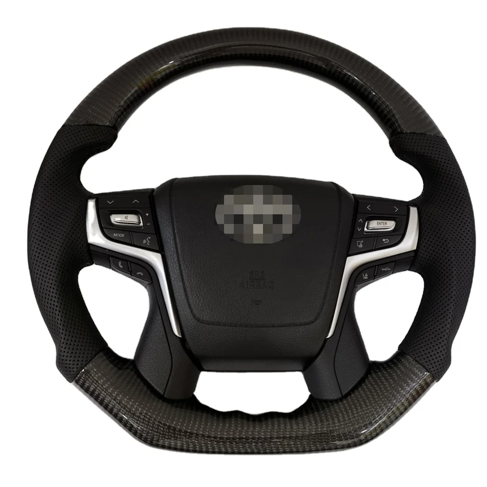 LC200 Carbon fiber steering wheel  For Toyota LAND CRUISER 200  Sport steering wheel  FJ200 Carbon sports Steering wheel