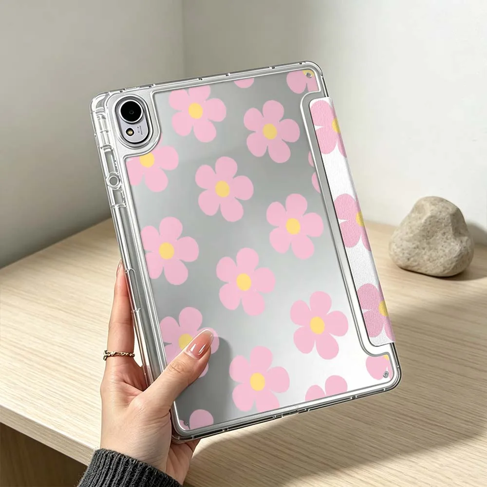 

Minimalist Floral Pattern For Huawei MatePad Pro SE Air 12X Honor Pad 9 V9 GT X9a X9 Foldable 3Y Tablet Case Soft