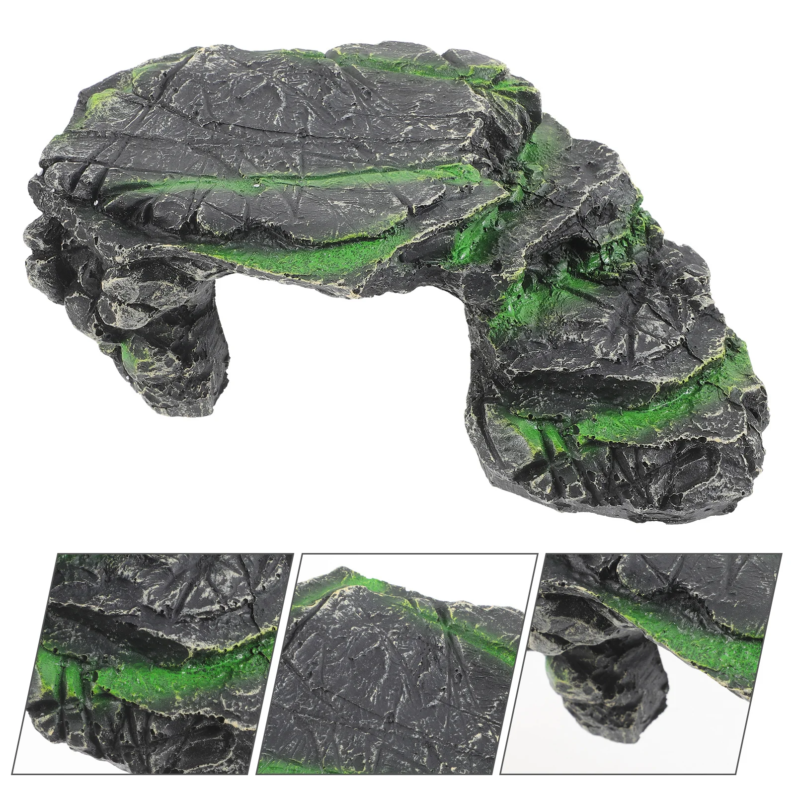 

Resin Basking Platform for Turtle Tank Large Size Reptile Climbing Decor Aquarium Terrarium Landscape Pet Hiding Place