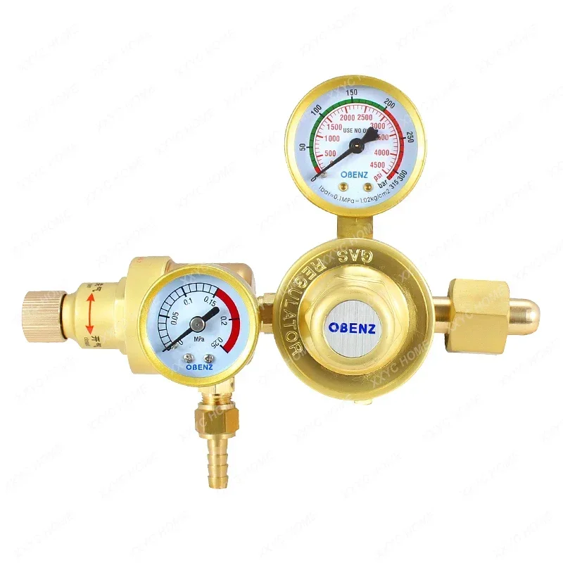 CO2 Carbon Dioxide Reducing Valve Gas-Saving Pressure Gauge OBC-313 Welding Machine