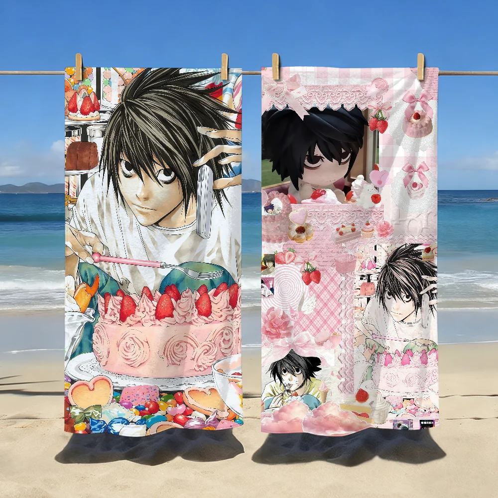 Hot Anime D-Death N-Note Towel Sports Quick Dry Travel Camping Gear Sandproof Soft Light Large Beach Towel