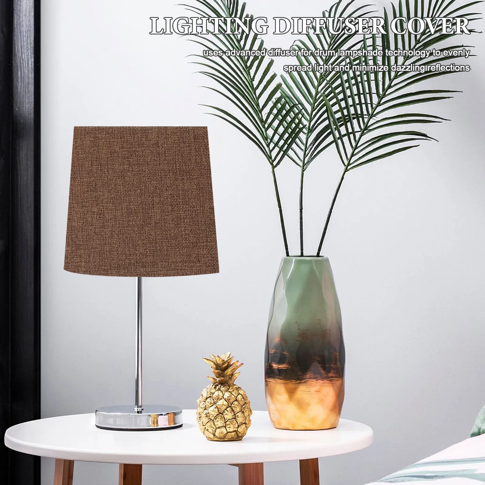 2Pcs Lampshade Diffuser Cover Flexible Light Diffuser Sheet Soft Lighting Glare Reduction Pendant Ceiling Lamp Shades Table Lamp