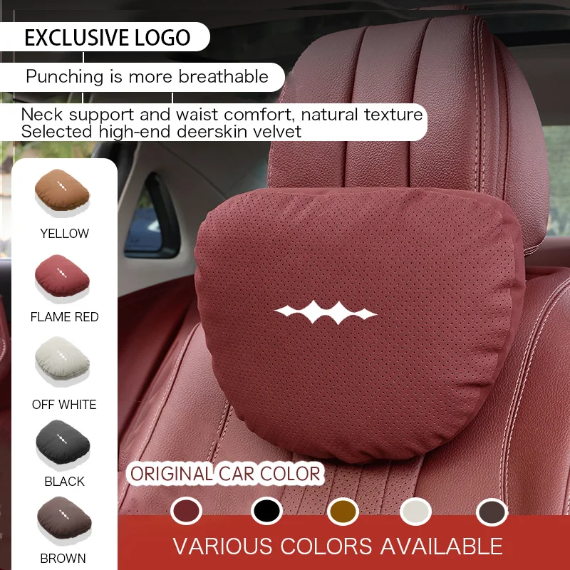 

Car Neck Pillow Seat Headrest Lumbar Spine Protectio For BYD fangchengbao leopard 5 8 Grill Sticker Air Accessories 2025 2024