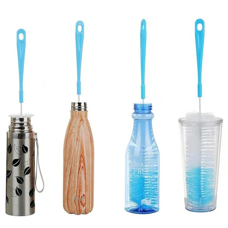 16” Long Bottle Brush Cleaner For Washing Wine/Beer/Sport Well/Thermos/Glass and Long Narrow Neck Sport Bottles Vacuum Flasks