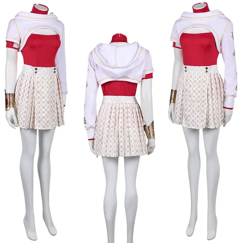 

2025 TV Nova Cosplay Zombie Costume Halloween Women's Costume Role Playing Uniform Cloak Skirt Belt Set