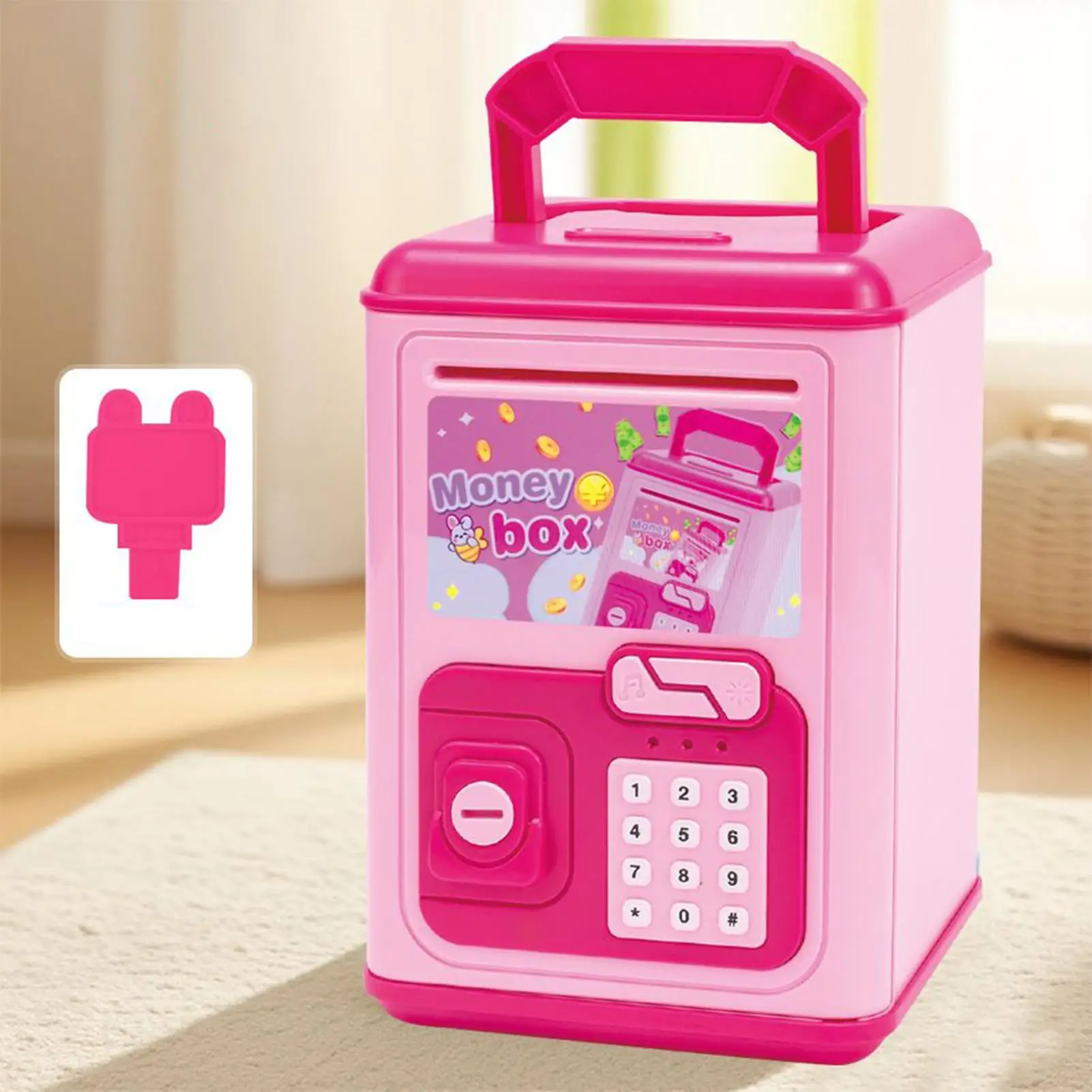 Kids Bank Electronic Change Saving Box Funny Musical Money Bank For Kids 5-10 Years Students Christmas Birthday Easter Home