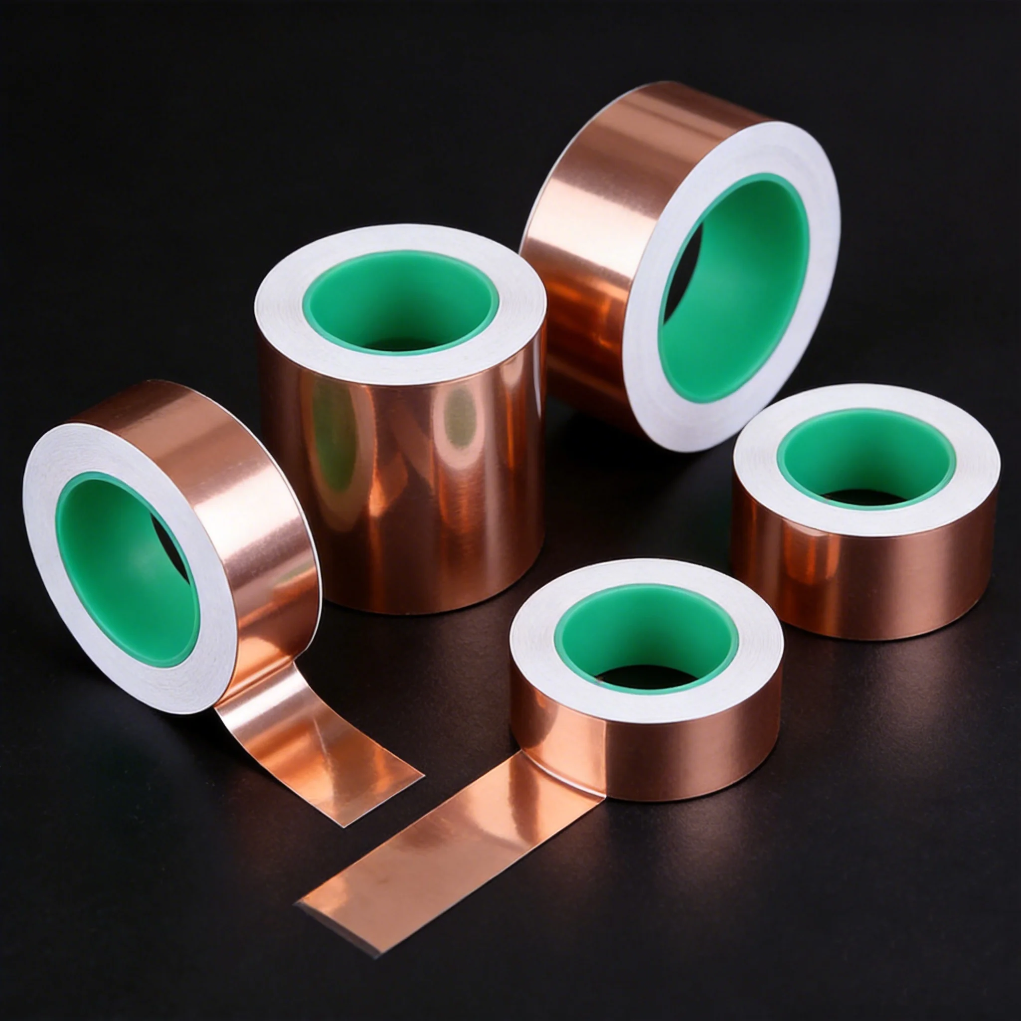25m Copper Foil Tape  Double Conductive Adhesive Tape High Temperature EMI Shielding Tape Electronic Repair Use