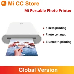 Global Version Xiaomi Mi Portable Photo Printer Support Mi Home APP AR Photo ZINK Thermal Pocket Mini Wireless Bluetooth Printer