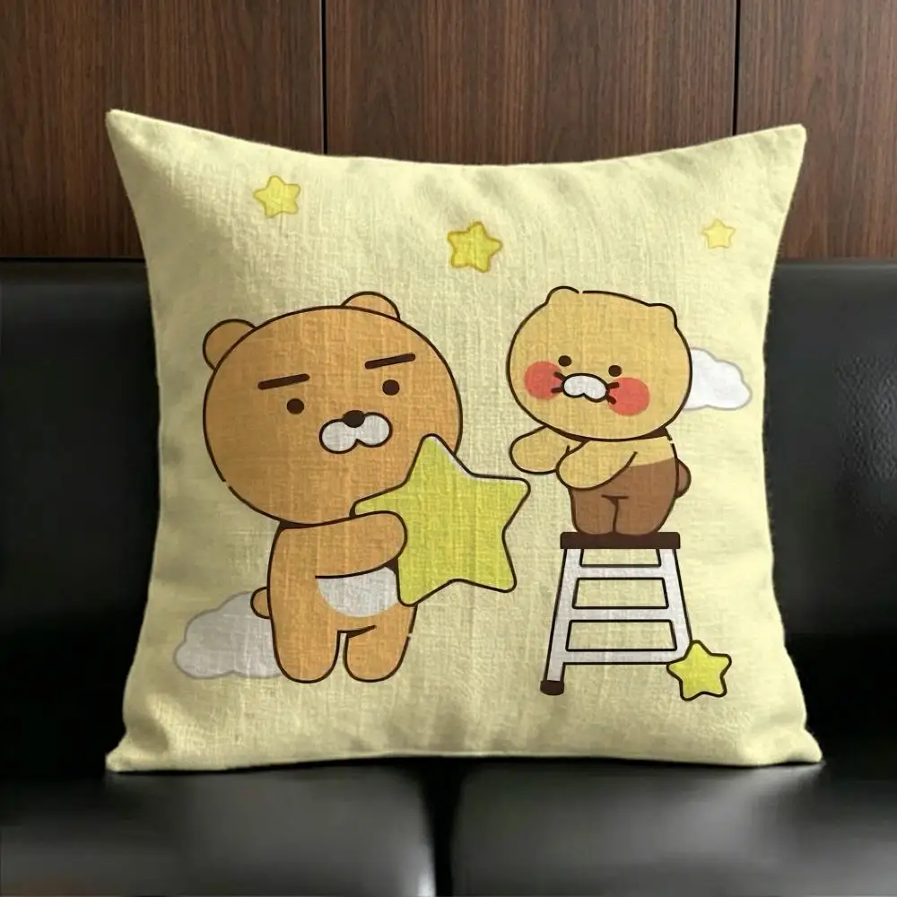 Hit Anime C-ChoonsikS Cushion Cover Anti-dustmite Pillowcase Invisible Zipper Silky Short Plush Sofa Cushion Cover