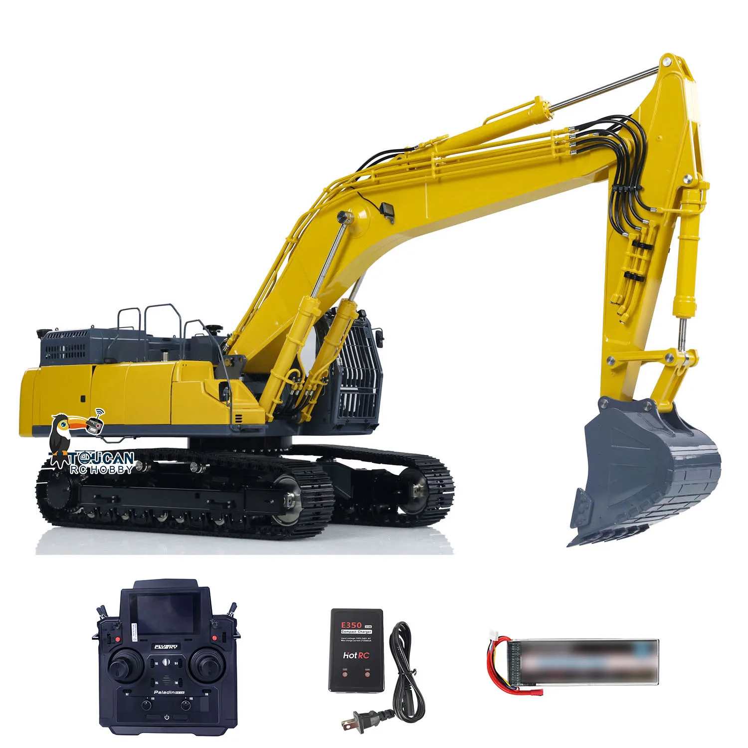 1/14 LESU SK500LC RC Hydraulic Excavator Digger Metal Wireless Remote Control Model Construction Vehicles Light System THZH1855