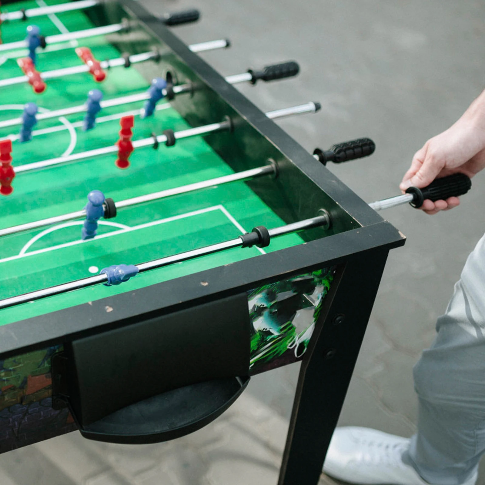 1 Pair PVC Foosball Handle Table Football Handles Parts Table Game Small Grips Plastic Table Game Machine Soccer Balls