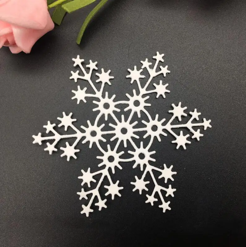 Snowflake Metal Cutting Dies Stencil Scrapbooking Diy Album Stamp Paper Card Embossing Decor Craft Knife Mould