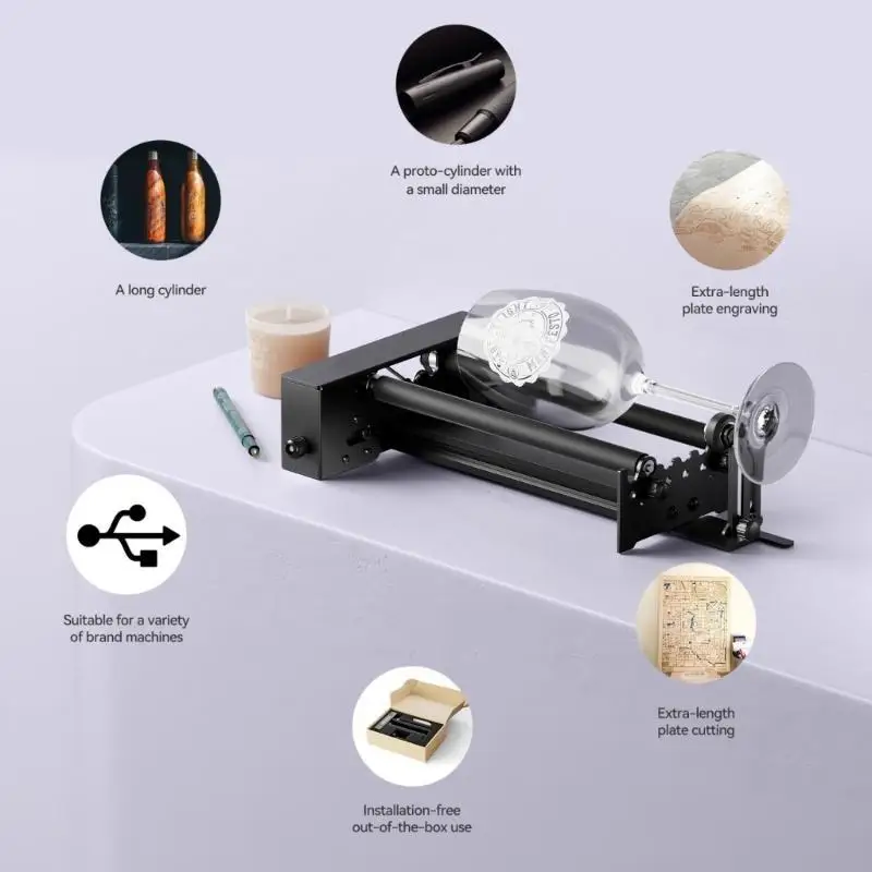 652F Engraving Machine Rotary Roller Engraving Module for Engraving Cylindrical