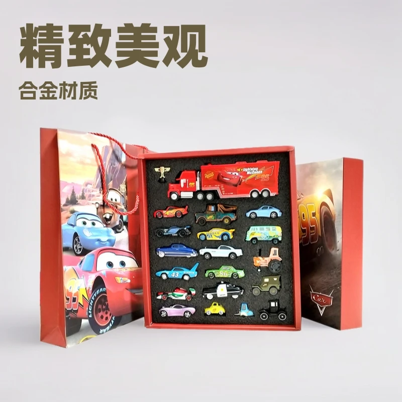 

Disney Pixar Cars Mcqueen Mater Mack Uncle Truck Alloy Diecast Car 1:55 Model Radiator Springs Town Christmas Birthday Present