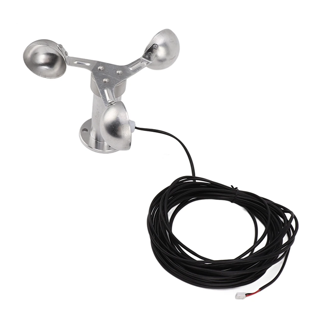 Image of Windgeschwindigkeits-Überwachungssensor 3-Kelch-Anemometer 0-3,8V Aluminiumlegierung-AA26