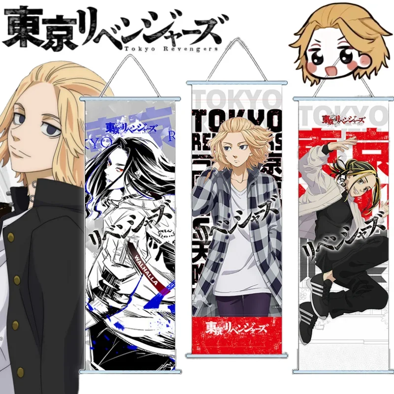 

Tokyo Revengers Hanging Paintings Home Door Frame Wall Decoration Comic Con Flags Anime Peripherals Children's Holiday Gifts