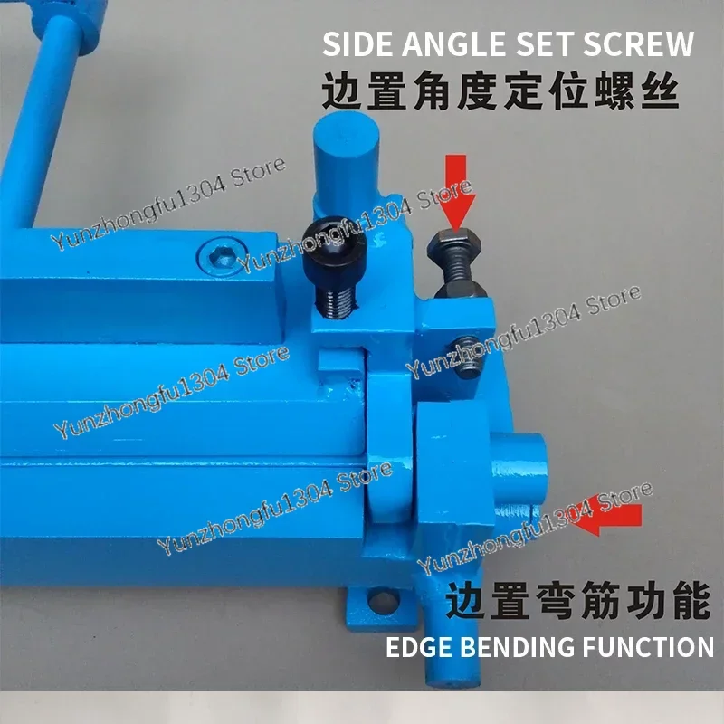 Manual Sheet Metal Iron Aluminum Copper Plate Bending Machine Small Manual Iron Plate Bender Folding Machine 0.1-2MM,210MM