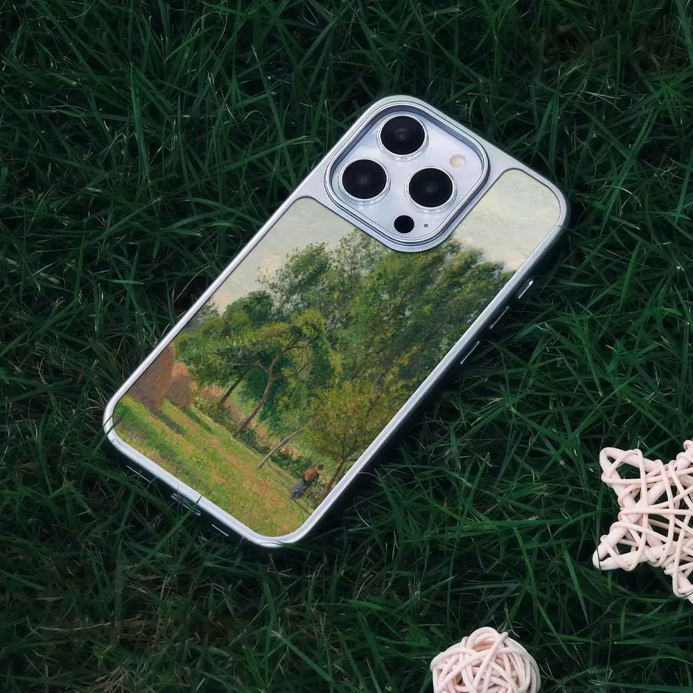 كاميل بيسارو جراب هاتف آيفون 17 16 15 14 13 12 برو ماكس زائد HD إطار معدني ألياف الكربون قشرة صلبة