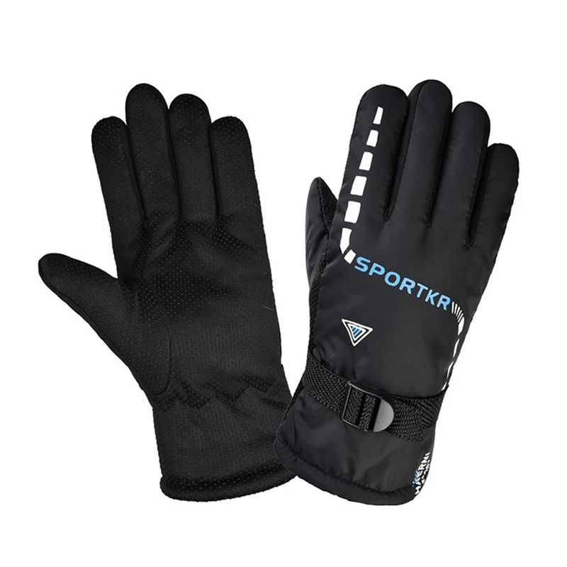 Windproof Ski Gloves ,Motorcycle Cycling Gloves,Winter Fleece Thickened Outdoor Hiking Warm Gloves Anti-Freeze Hand Guard Cover