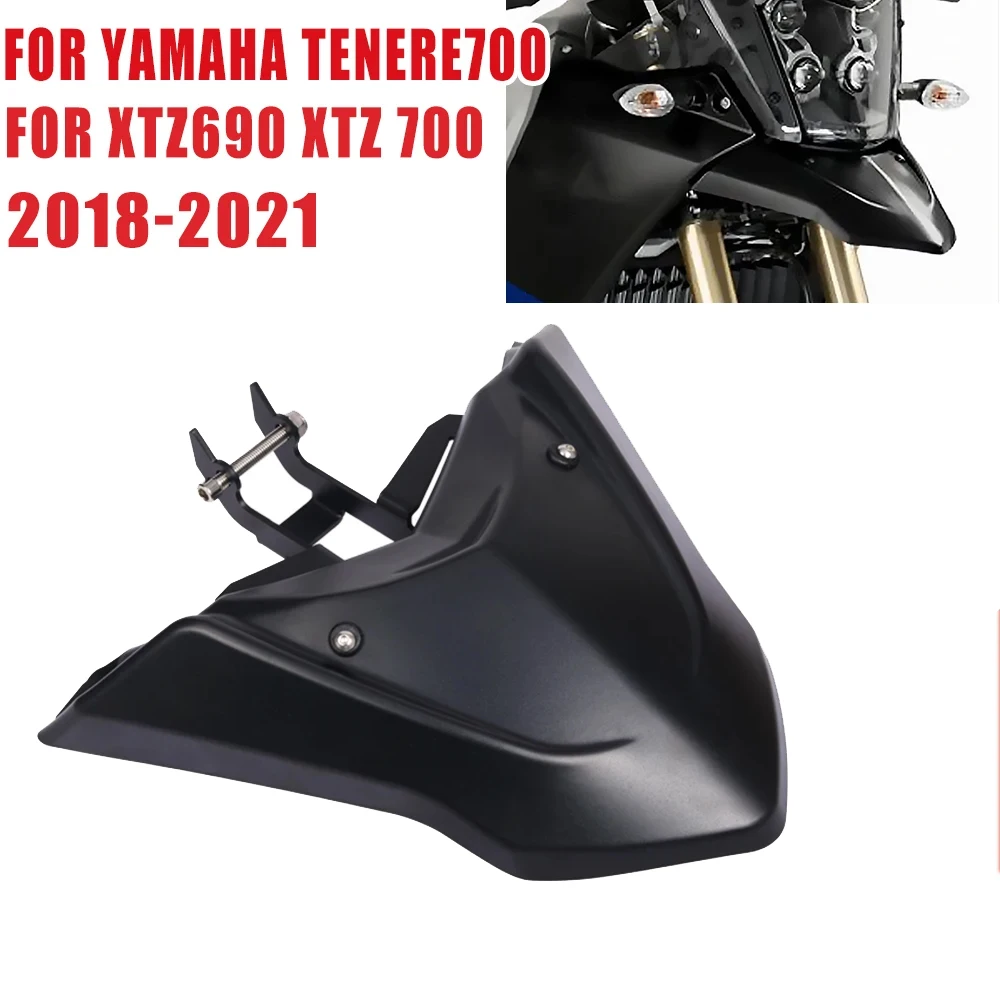 Accessories Front Fender Nose Beak Cone Guard Extension Wheel Cover Extender Fairing For Yamaha Tenere700 XTZ690 XTZ 700 XTZ700