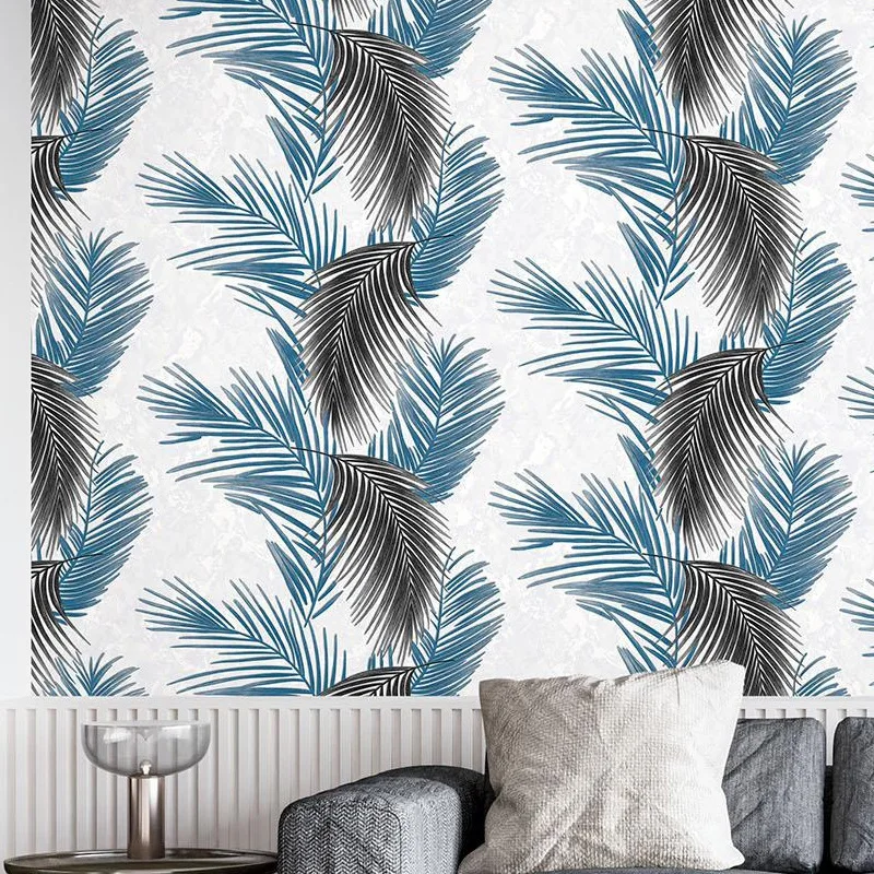 3D Tropical Banana Leaf Wallpaper Nordic Style Film Background Wall Thai Hotel Decorative Wall Mural for Southeast Asia Market