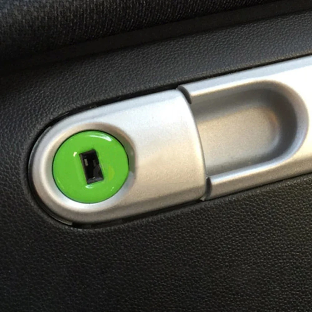 Car Styling Glove Box Keyhole Decoration 3D Epoxy Stickers For Mercedes Smart 451 Fortwo 2009-2014 Car Interior Accessories