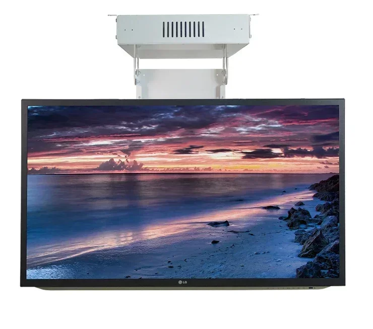 

75 Inch Ceiling Hidden Tv Mount Brackets Automatic Flip Down Motorized Lift