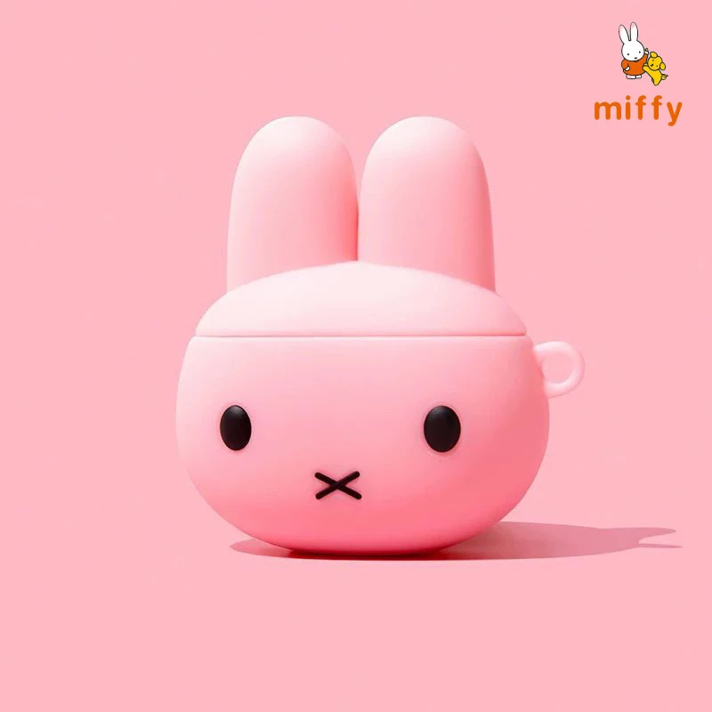 

Simplicity Miffy Earphone Shell Suitable for Airpods 4 3 2 Pro Cartoon White and Pink Anti Drop Shockproof Earphone Case Gifts