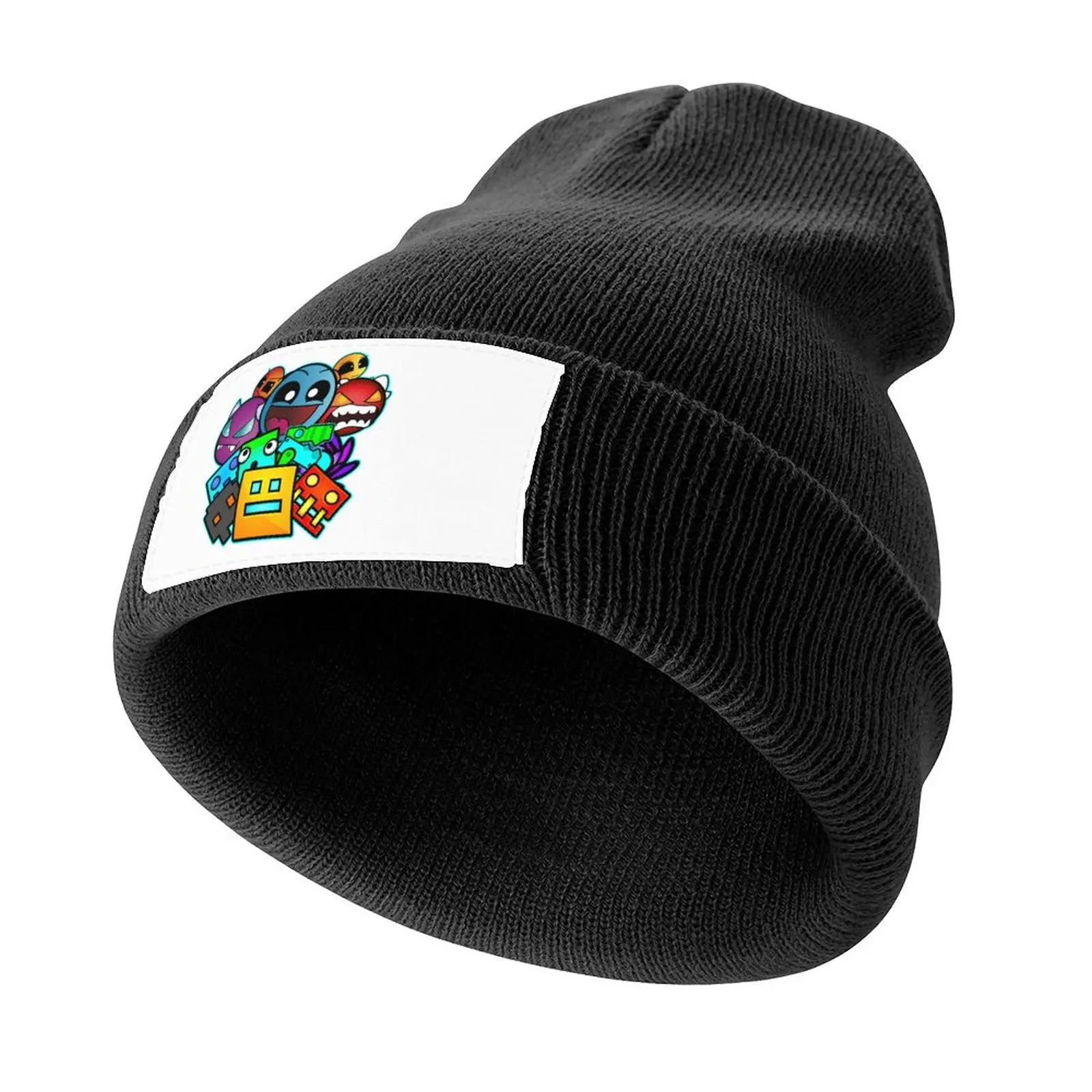 geometry dash old school gaming Knitted Cap Sunhat Fashion Beach western Hat Hat Man For The Sun Women Hats Men's